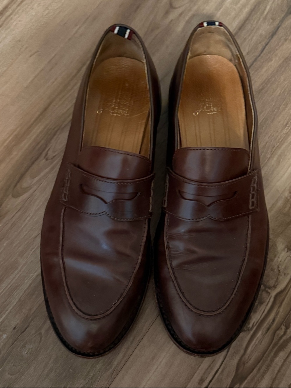 Classic Men’s Brown Leather Penny Loafers
